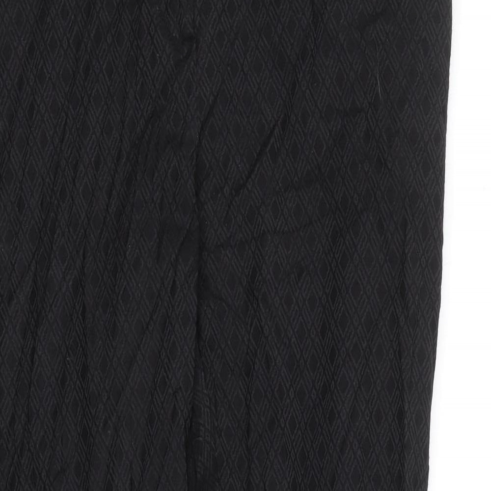 Jobis Womens Black Argyle/Diamond  Trousers  Size 12 L27 in