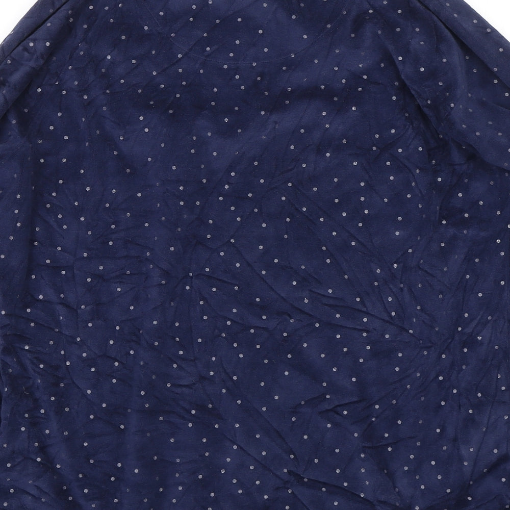 TU Womens Blue Polka Dot  Top Pyjama Top Size 12