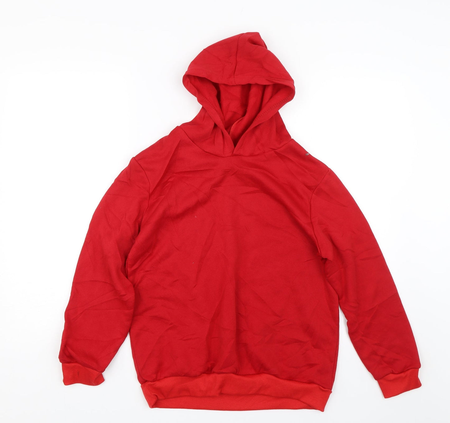 Preworn Boys Red   Pullover Hoodie Size 9-10 Years