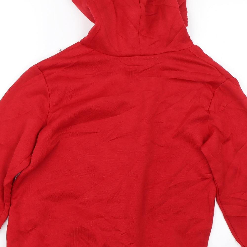 Preworn Boys Red   Pullover Hoodie Size 9-10 Years