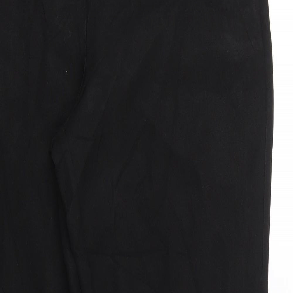 Peacocks Womens Black   Trousers  Size 8 L26 in