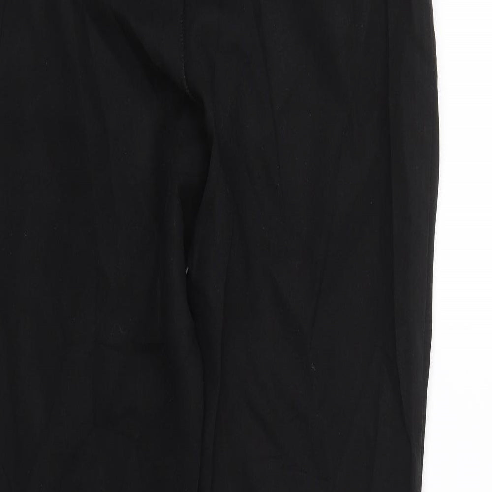 Peacocks Womens Black   Trousers  Size 8 L26 in
