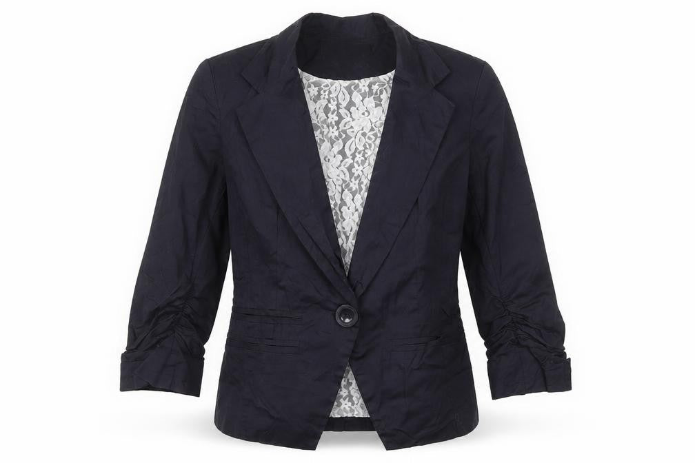 FUNKFISH Womens Blue   Jacket Blazer Size S
