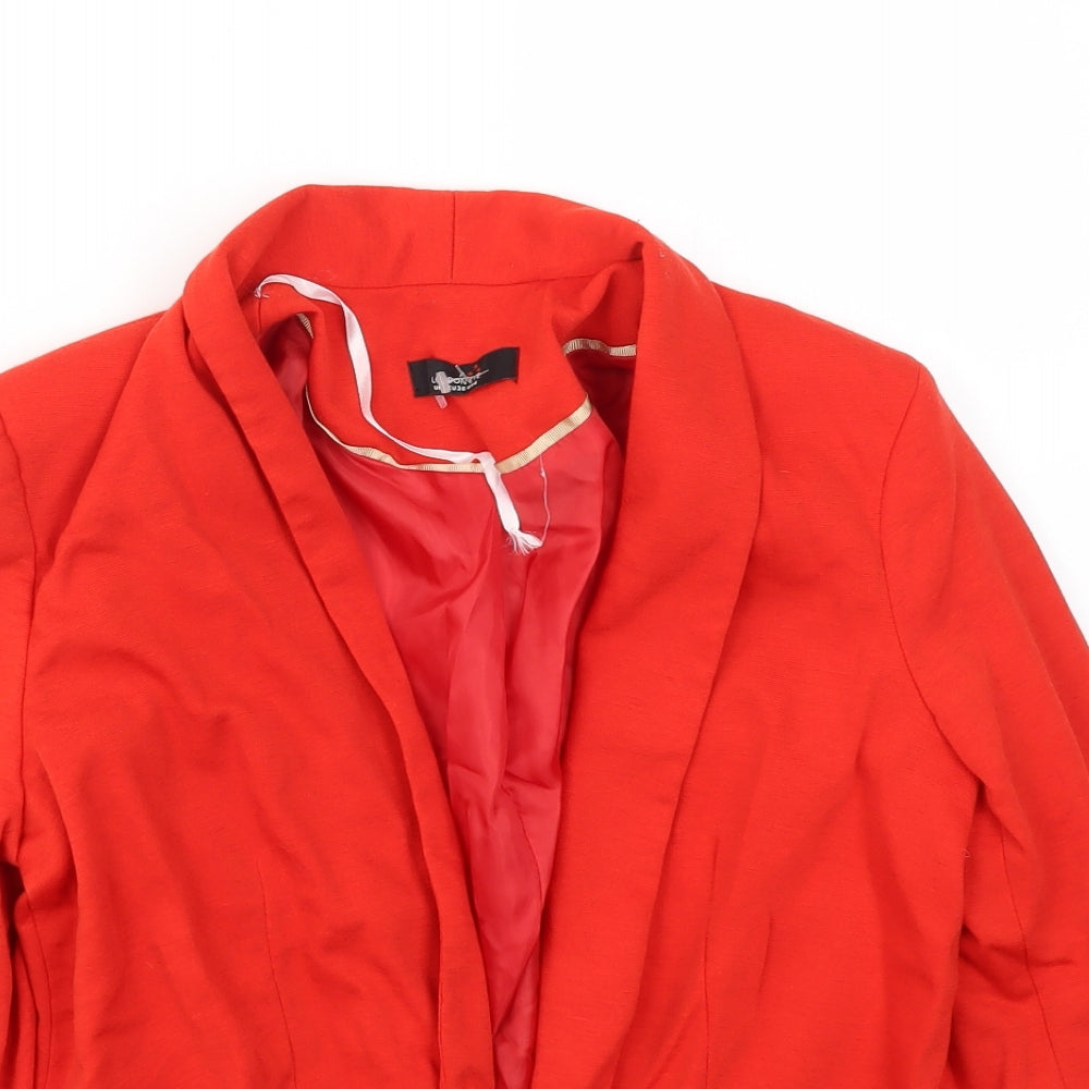 LONDON  Womens Red   Jacket Blazer Size 8