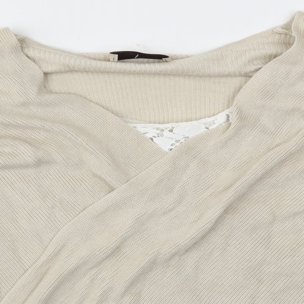 M&S Womens Beige   Pullover Jumper Size 18
