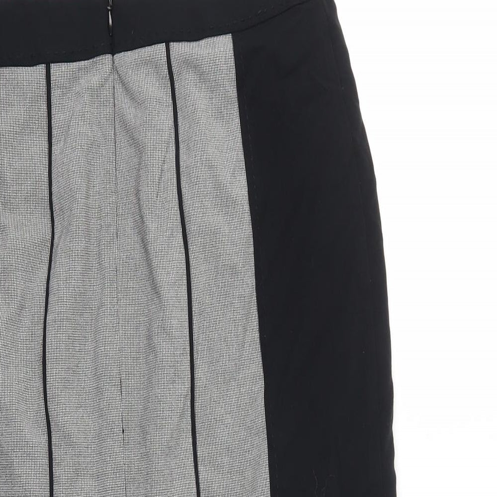 M&S Womens Black   A-Line Skirt Size 10
