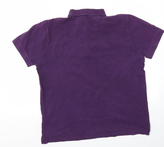 Cottonworld Womens Purple   Basic T-Shirt Size XL