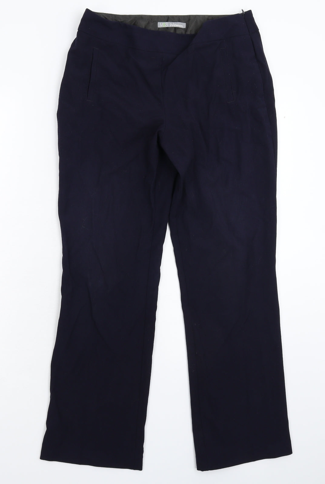 Marks and Spencer Womens Blue   Dress Pants Trousers Size 10 L28 in