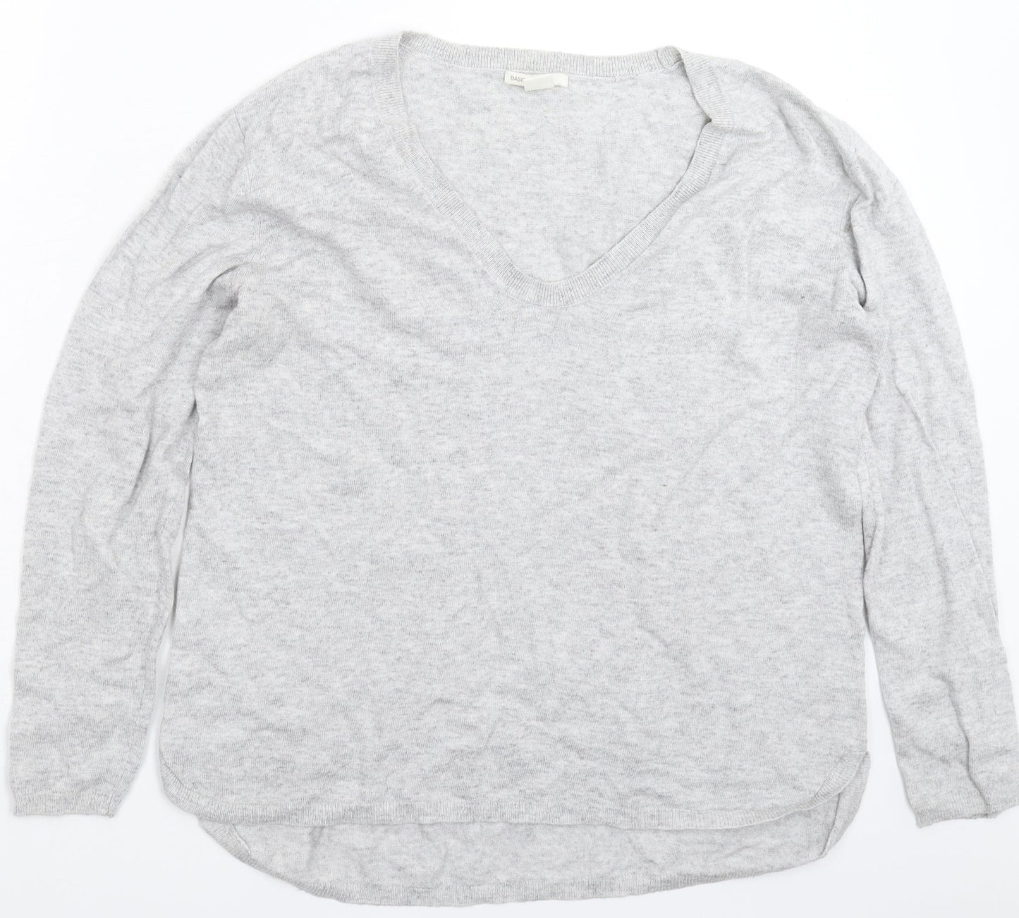 H&M Womens Grey  Knit Pullover Jumper Size M  - Oversized