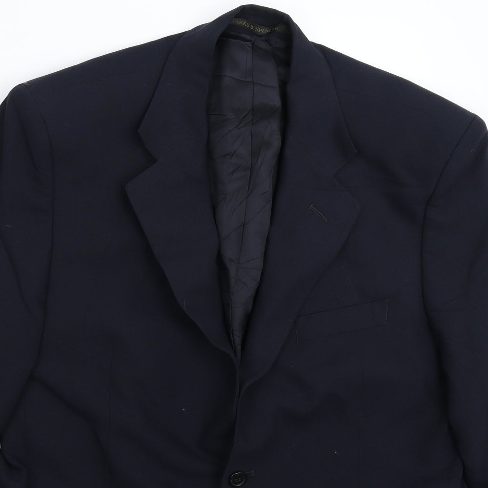 Marks and Spencer Mens Blue   Jacket Suit Jacket Size 40