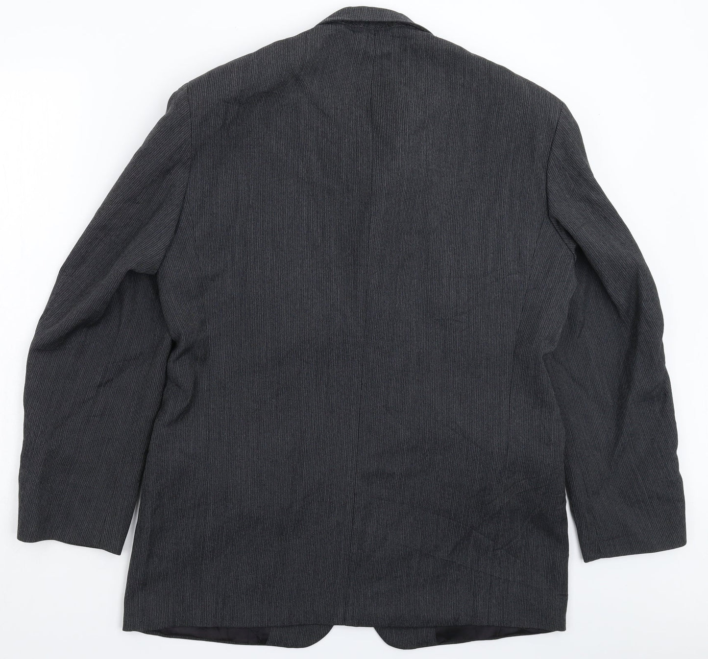 Marks and Spencer Mens Grey Striped  Jacket Suit Jacket Size 40