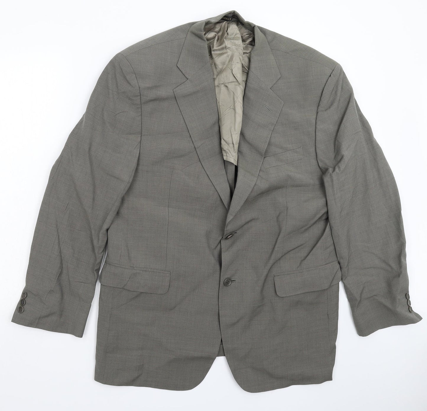 Marks and Spencer Mens Grey   Jacket Suit Jacket Size 42