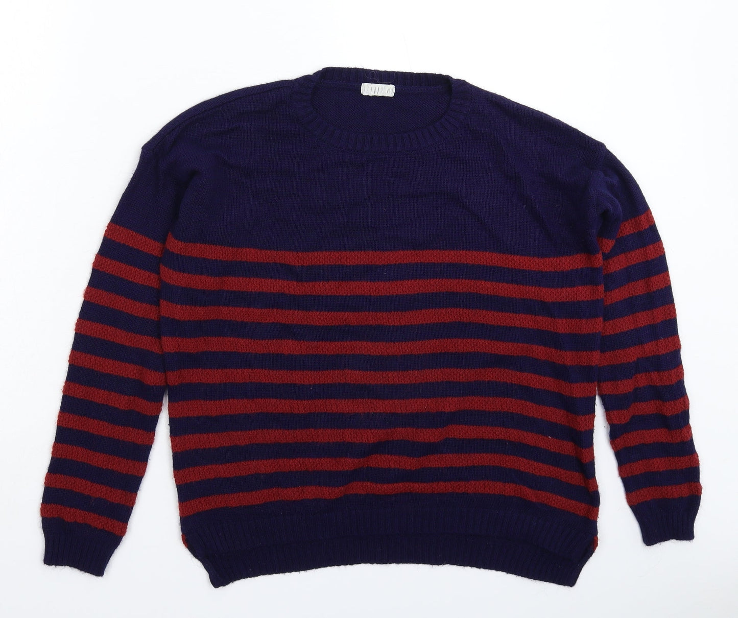 Cooperative Womens Multicoloured Striped Knit Pullover Jumper Size 14
