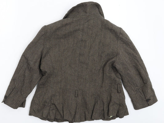 IKKS Womens Grey   Jacket Blazer Size 14