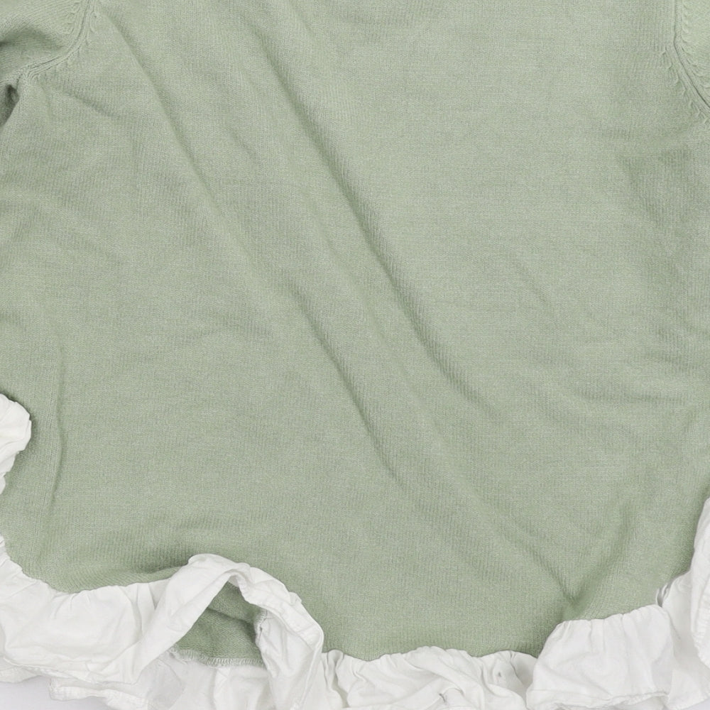ASOS Womens Green  Knit Pullover Jumper Size 10