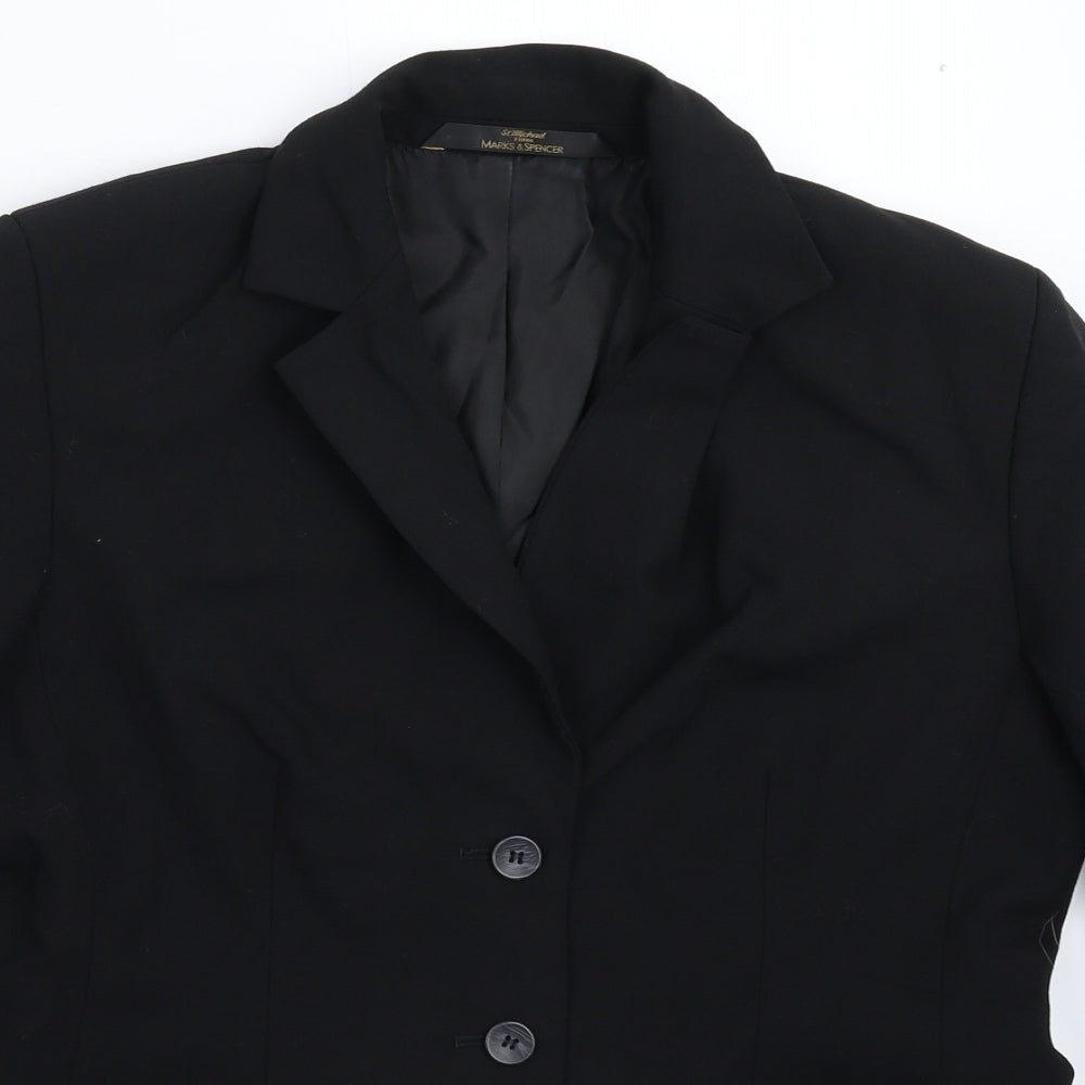 Marks and Spencer Womens Black   Jacket Suit Jacket Size 12