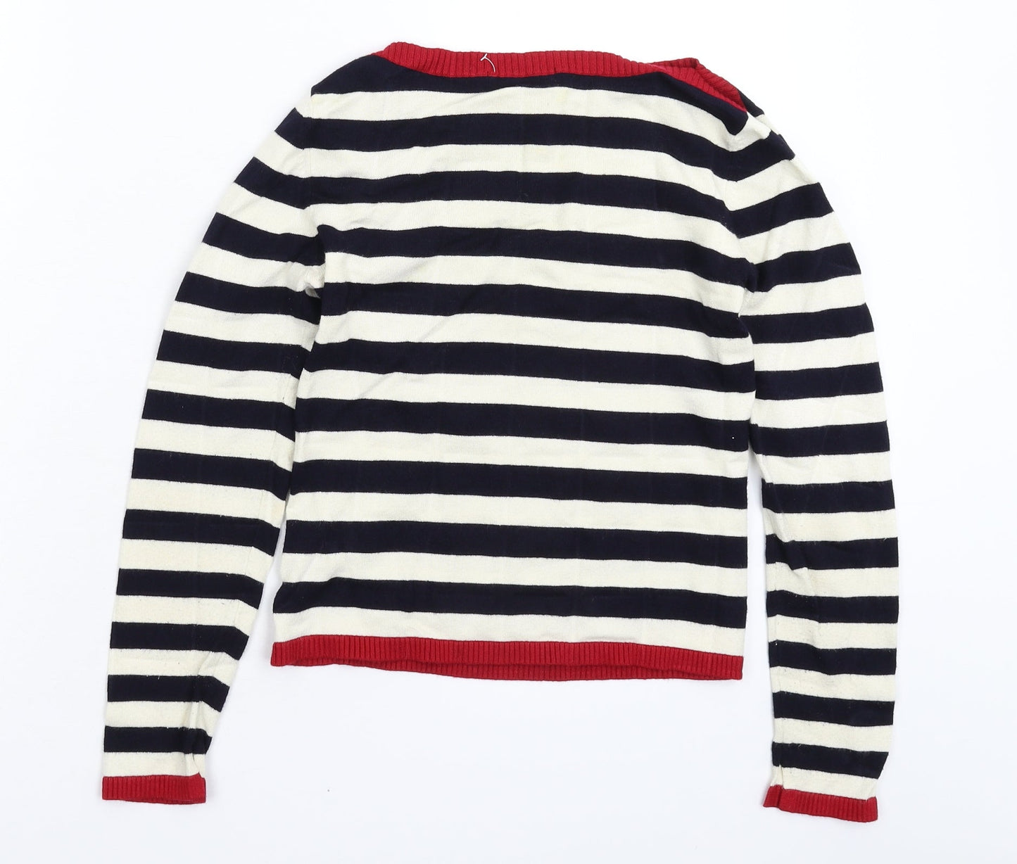 Marks and Spencer Womens Multicoloured Striped Knit Pullover Jumper Size 10