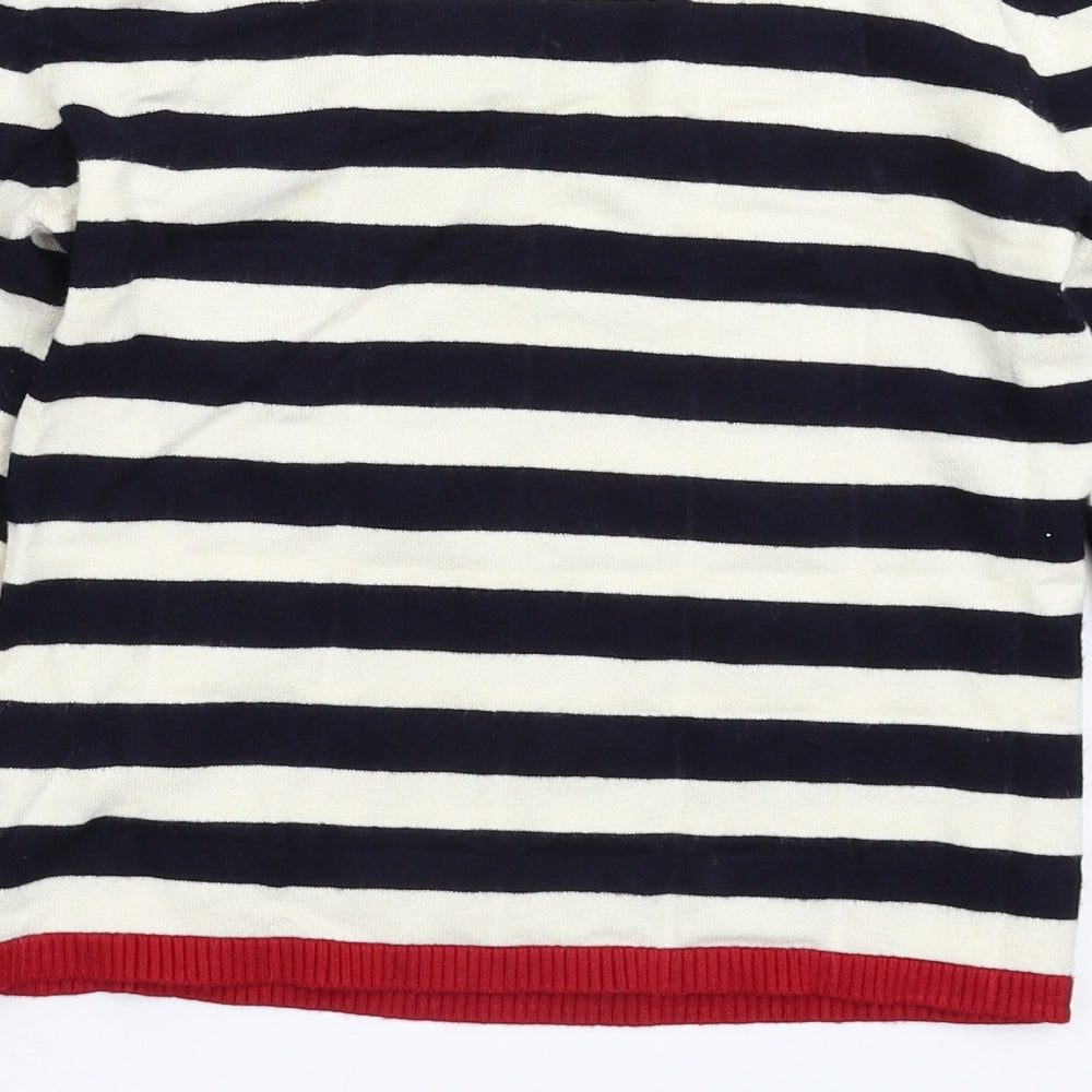 Marks and Spencer Womens Multicoloured Striped Knit Pullover Jumper Size 10