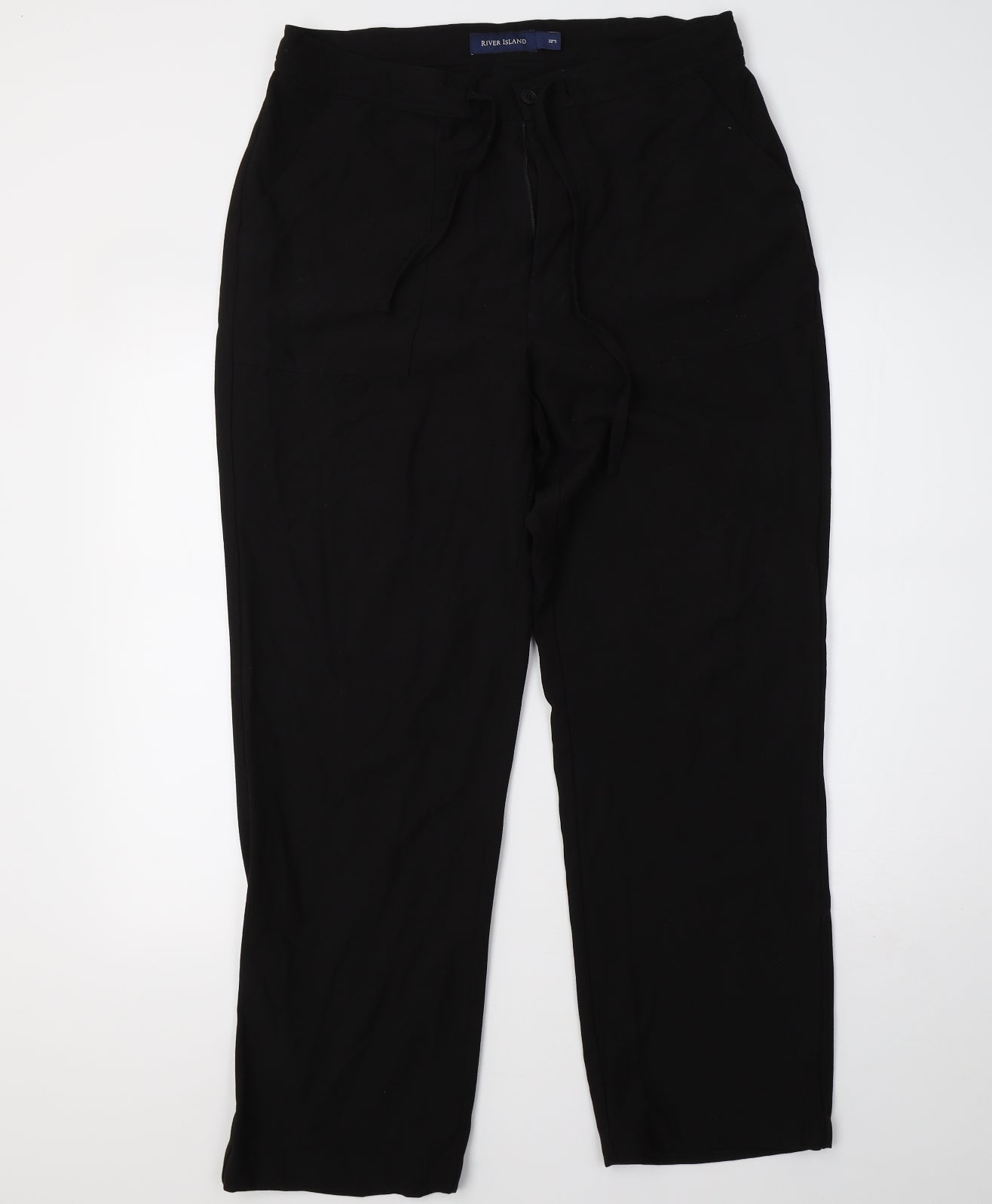 River Island Womens Black   Sweatpants Trousers Size 32 L28 in