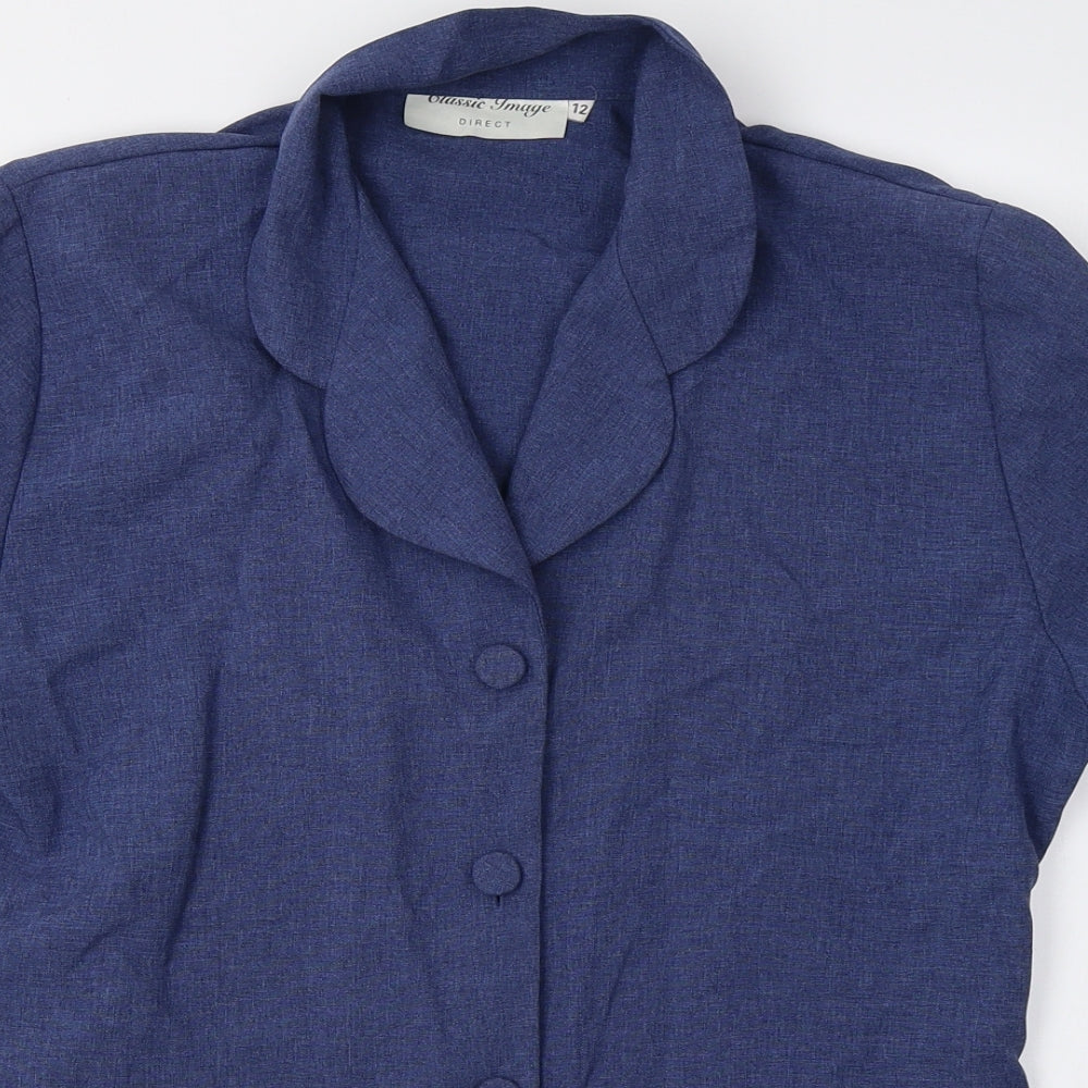 classic image Womens Blue   Jacket Blazer Size 12