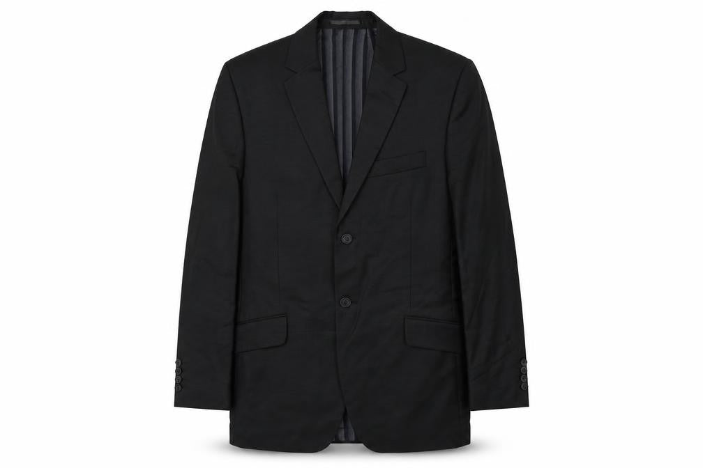 Mens 38 Chest Regular daniel hetcher Black Three-Button Suit Jacket
