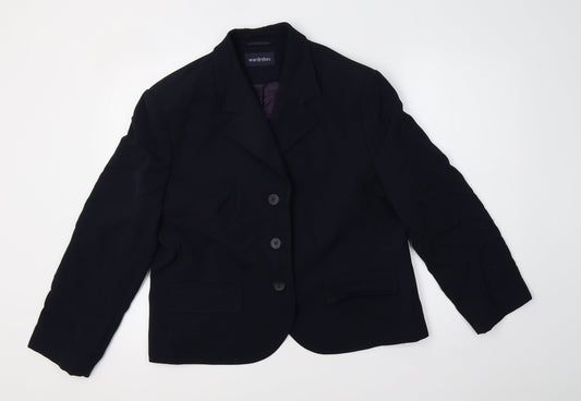 Wardrobe Womens Blue   Jacket Blazer Size 20