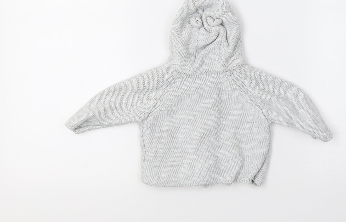 Marks and Spencer Baby Blue  Knit Gilet Coatigan Size 3-6 Months