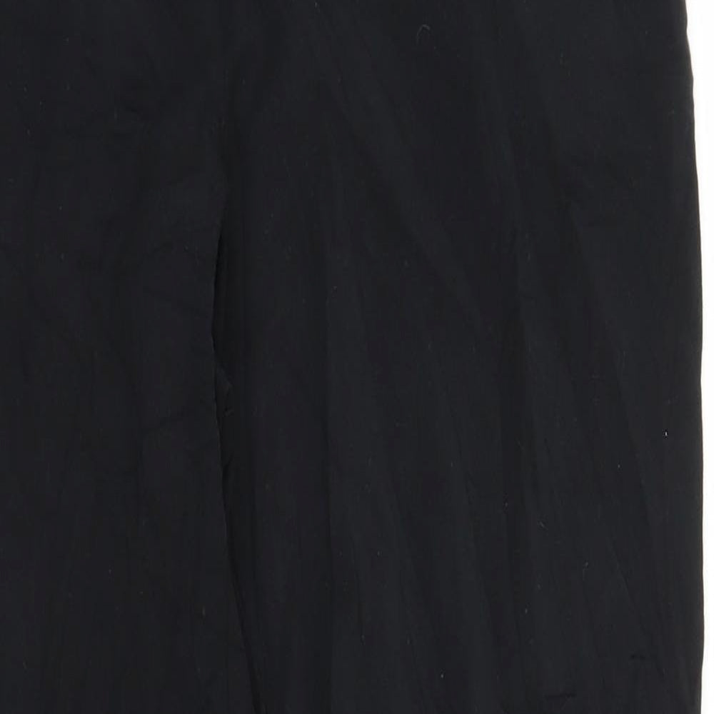 M&S Womens Black   Trousers  Size 12 L26 in