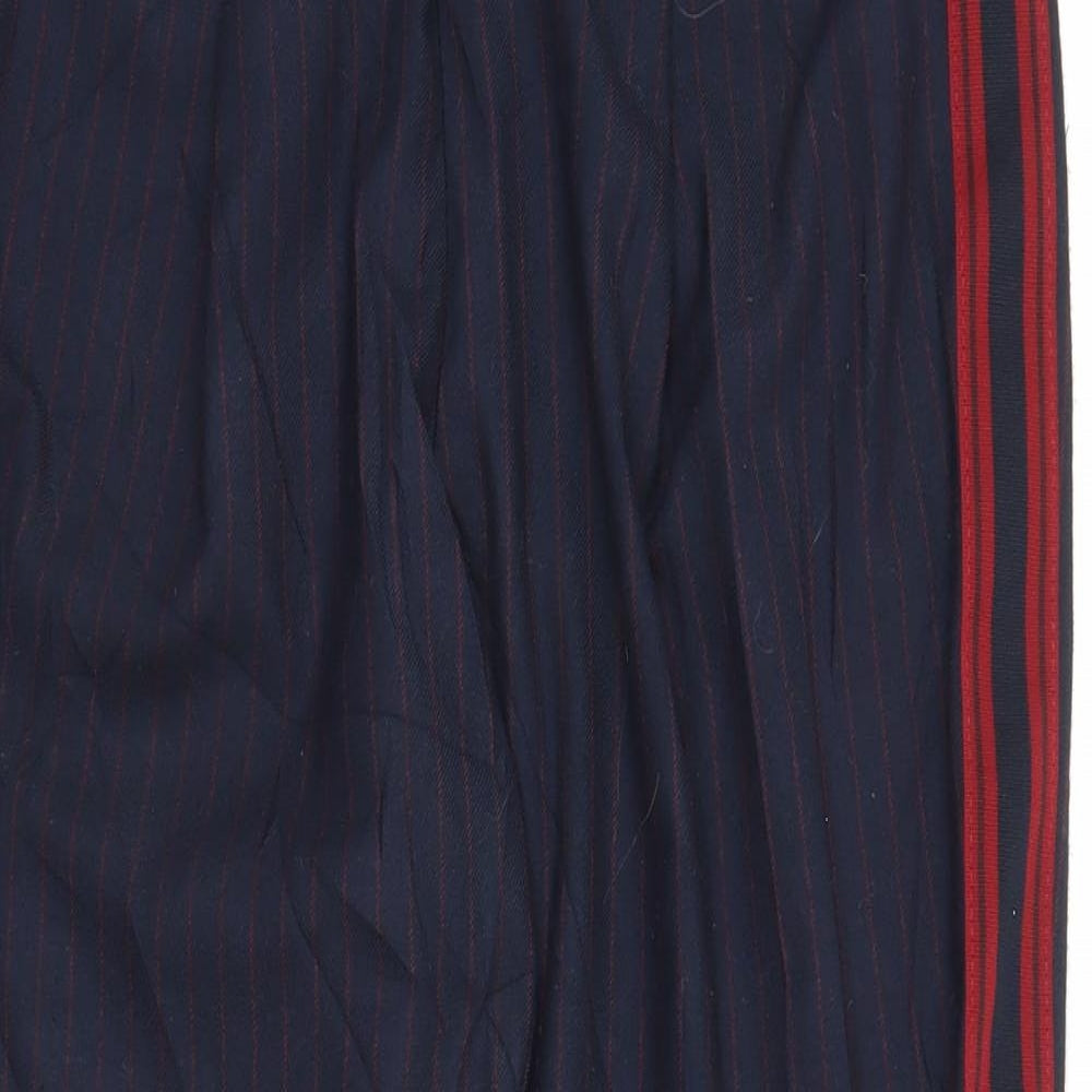 Zara Womens Blue Striped  Capri Trousers Size M L24 in