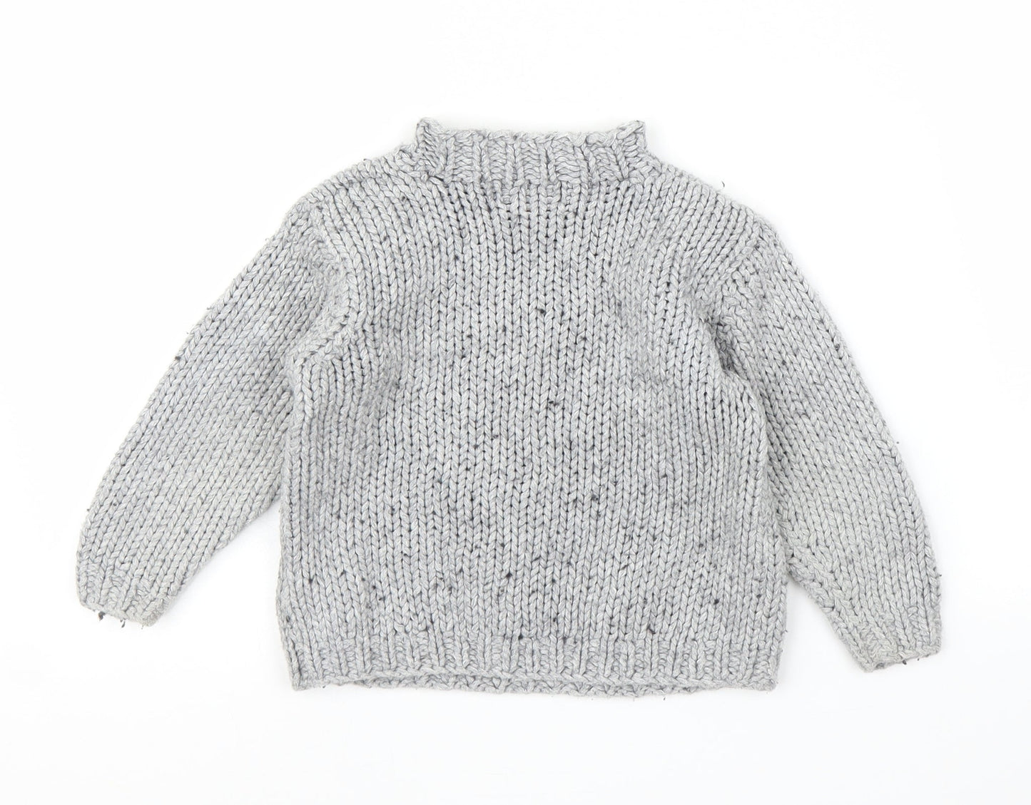 Timberland Girls Grey Fair Isle  Pullover Jumper Size 3 Years
