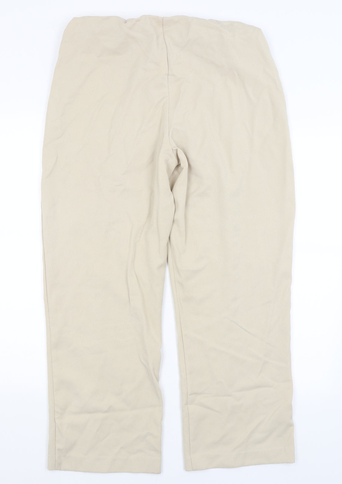 Emma Collection Womens Beige   Trousers  Size 14 L27 in