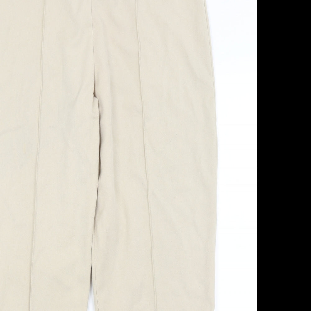 Emma Collection Womens Beige   Trousers  Size 14 L27 in