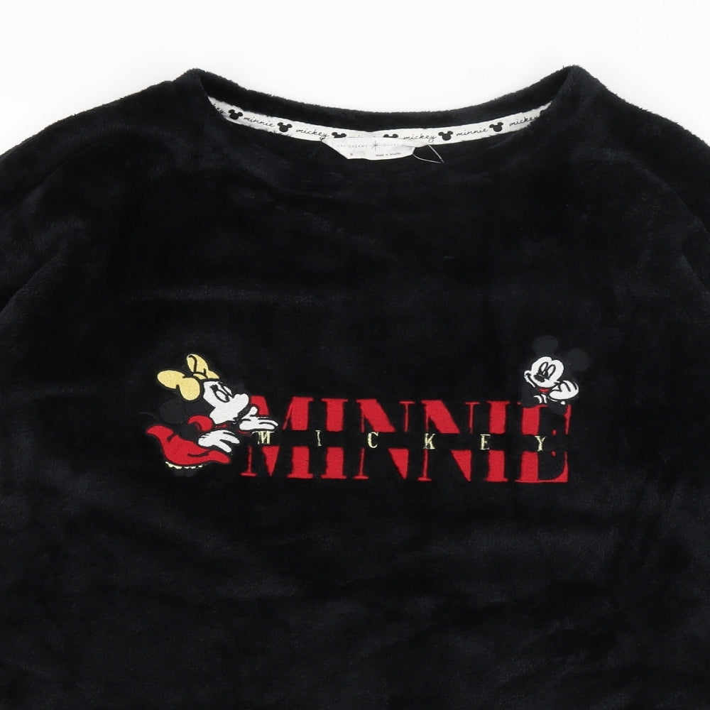 M&S Womens Black   Pullover Jumper Size 8  - Minnie & Mickey