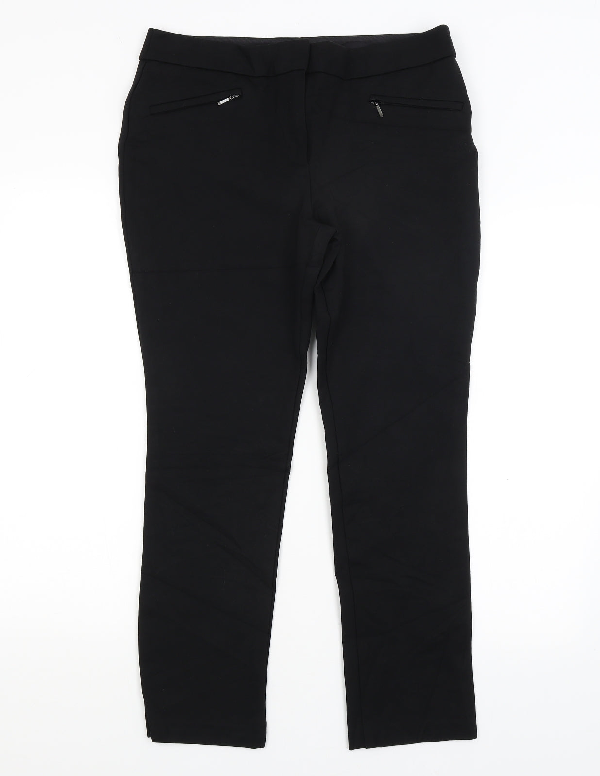 M&S Womens Black   Dress Pants Trousers Size 12 L26 in