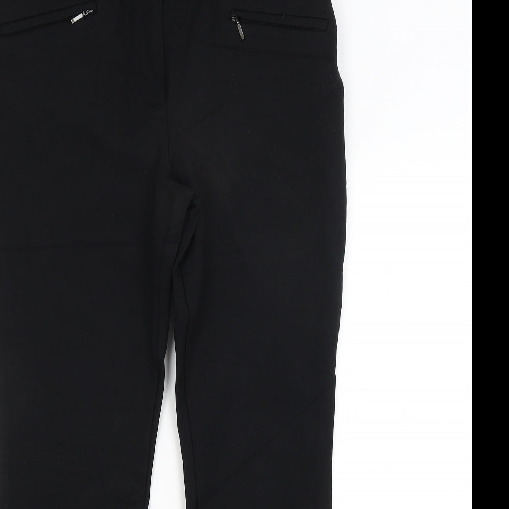 M&S Womens Black   Dress Pants Trousers Size 12 L26 in