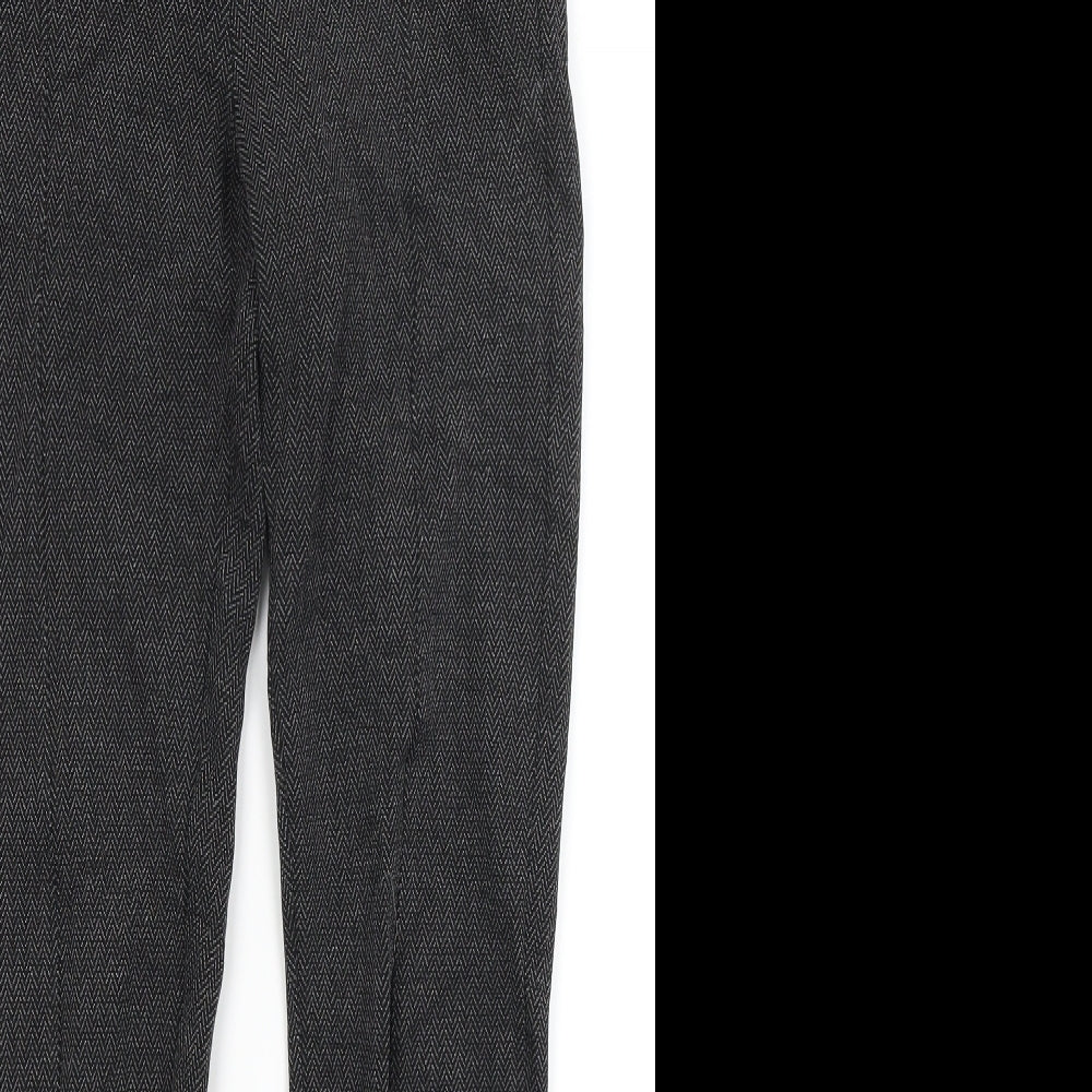 M&S Womens Grey   Trousers  Size 8 L27 in