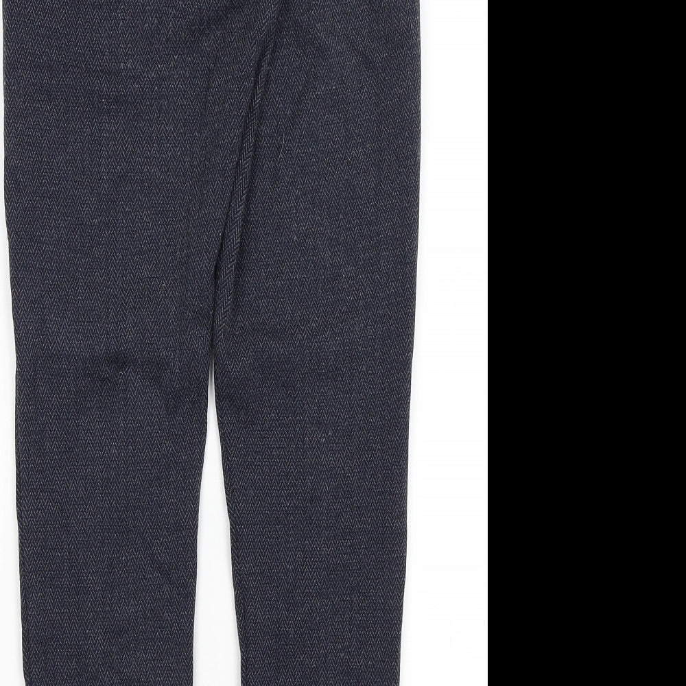 M&S Womens Blue   Trousers  Size 8 L25 in