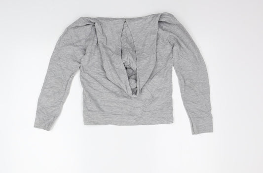 Little Pieces Boys Grey   Pullover Hoodie Size 9-10 Years