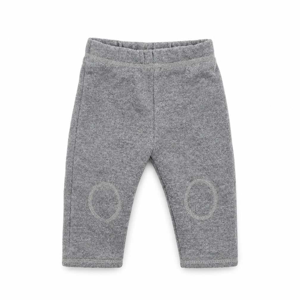 Front view of George girls’ grey jogger trousers, size 6-9, months