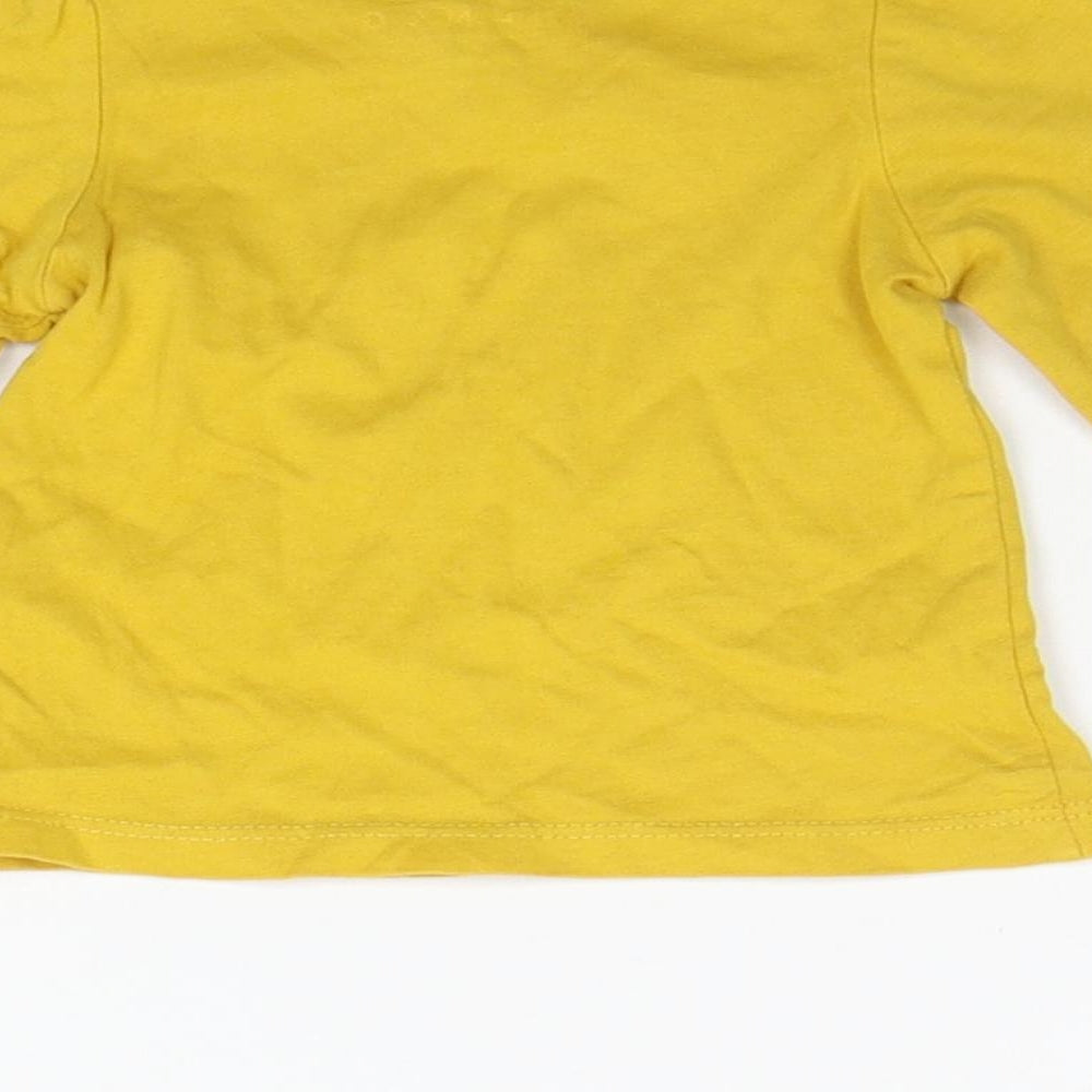 Nutmeg Girls Yellow   Basic T-Shirt Size 0-3 Months