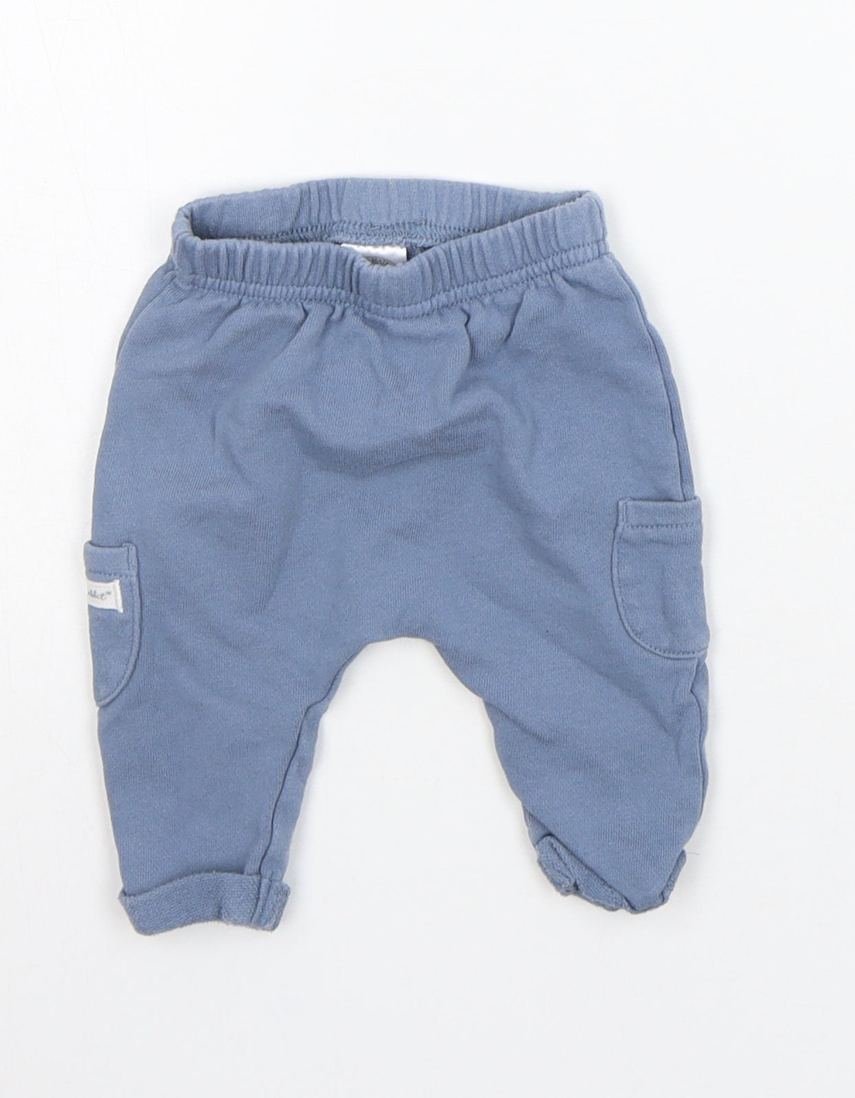 TU Girls Blue   Jogger Trousers Size 0-3 Months  - Elastic Waist Band