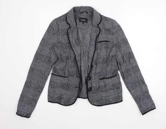 River Island Womens Grey Check  Gilet Blazer Size 8