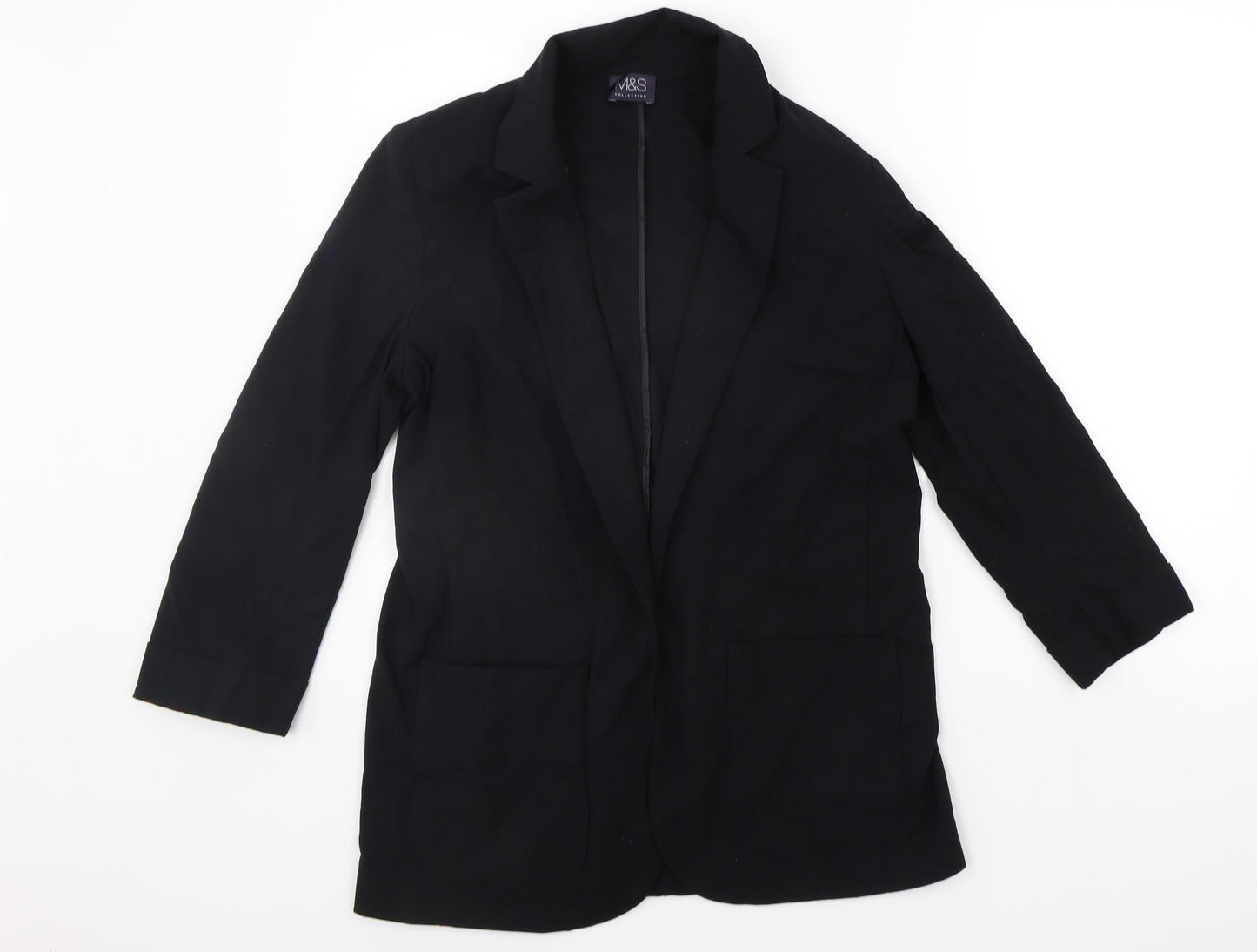 Marks and Spencer Womens Black   Cardigan Jumper Size 10