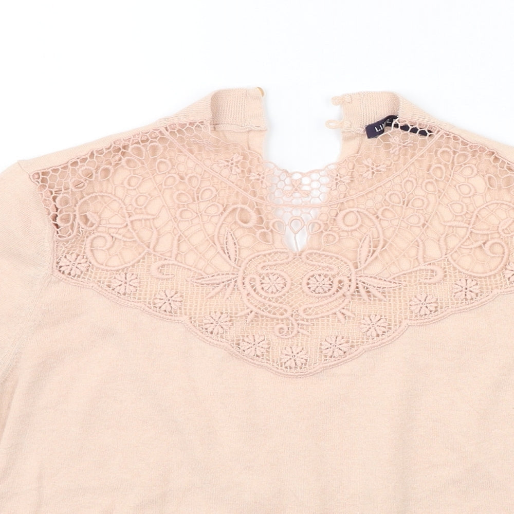 Marks and Spencer Womens Beige   Pullover Jumper Size 10