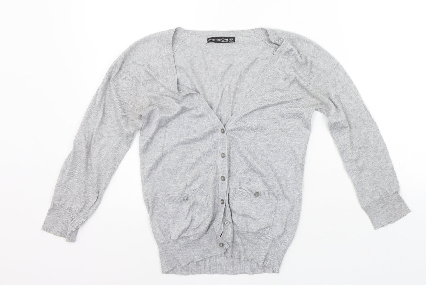 Atmosphere Womens Grey   Cardigan Jumper Size 8