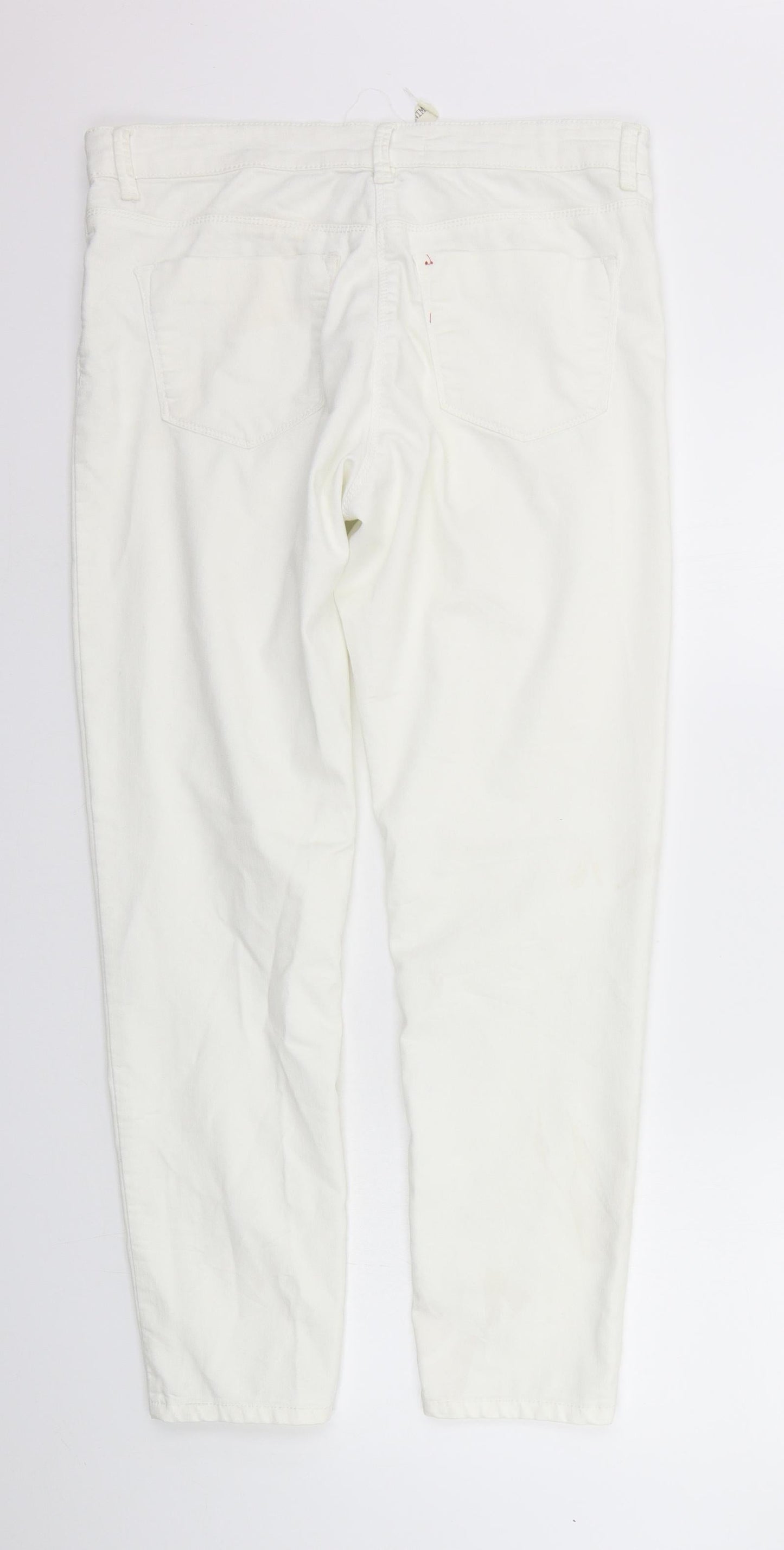 Papaya Womens White   Trousers  Size 12 L26 in