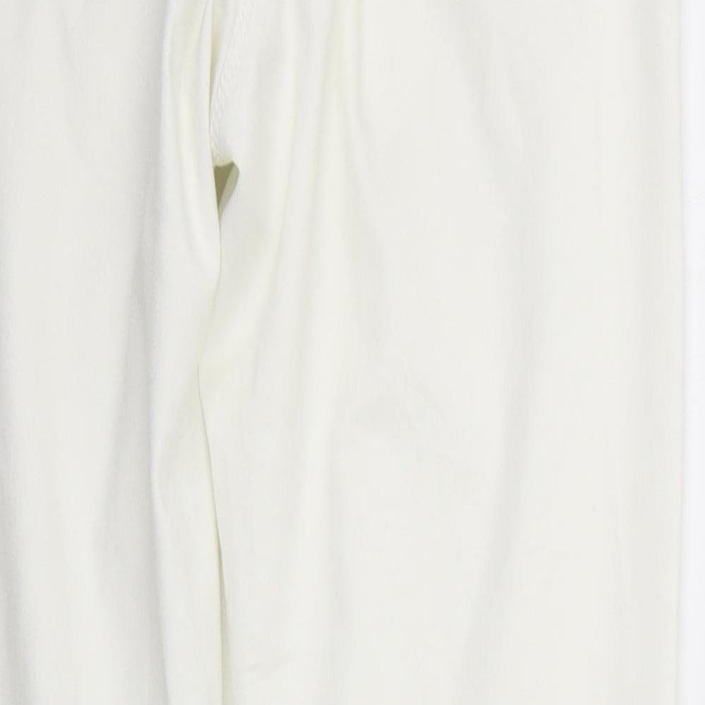 Papaya Womens White   Trousers  Size 12 L26 in
