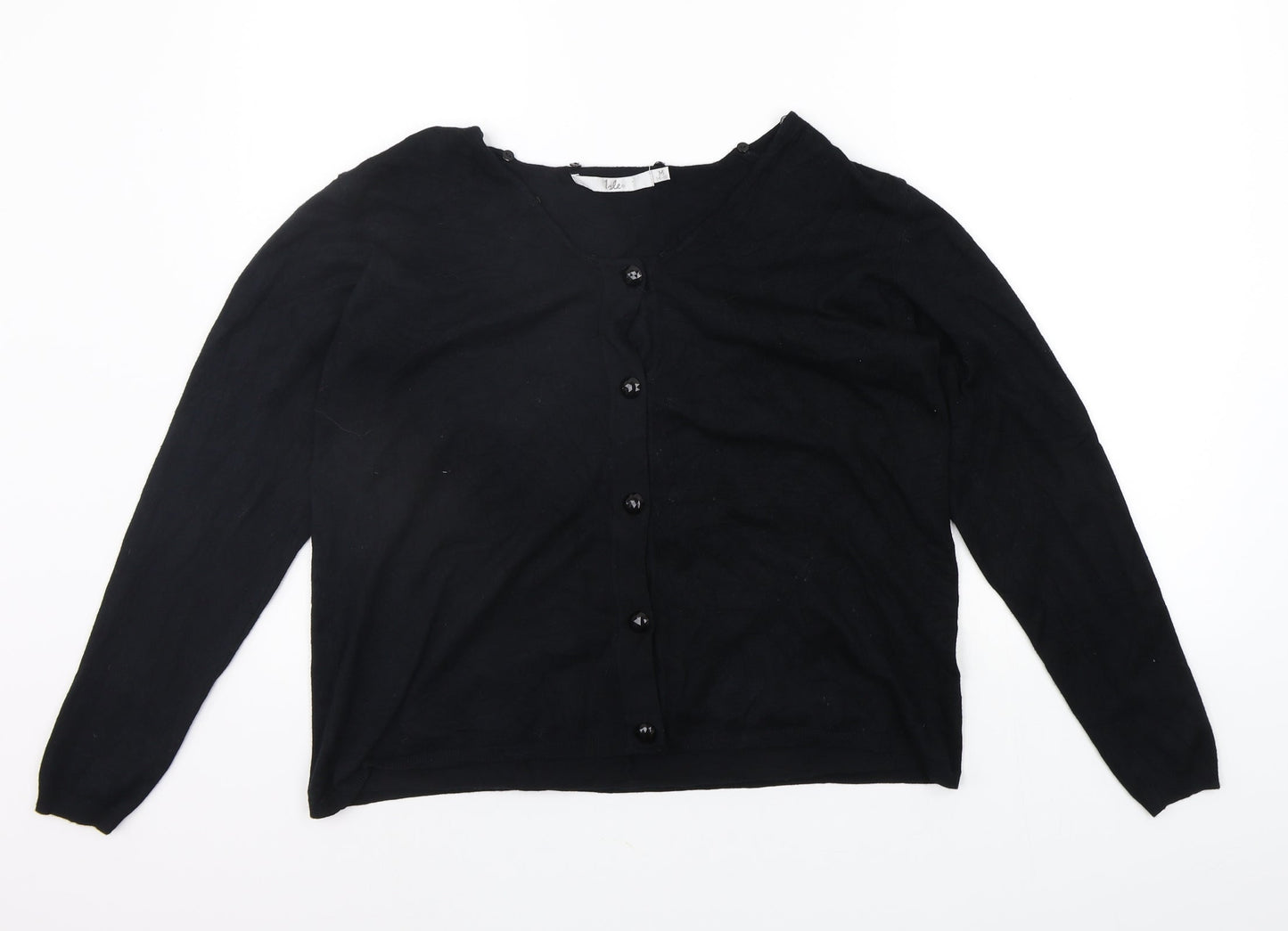 ble Womens Black   Cardigan Jumper Size M