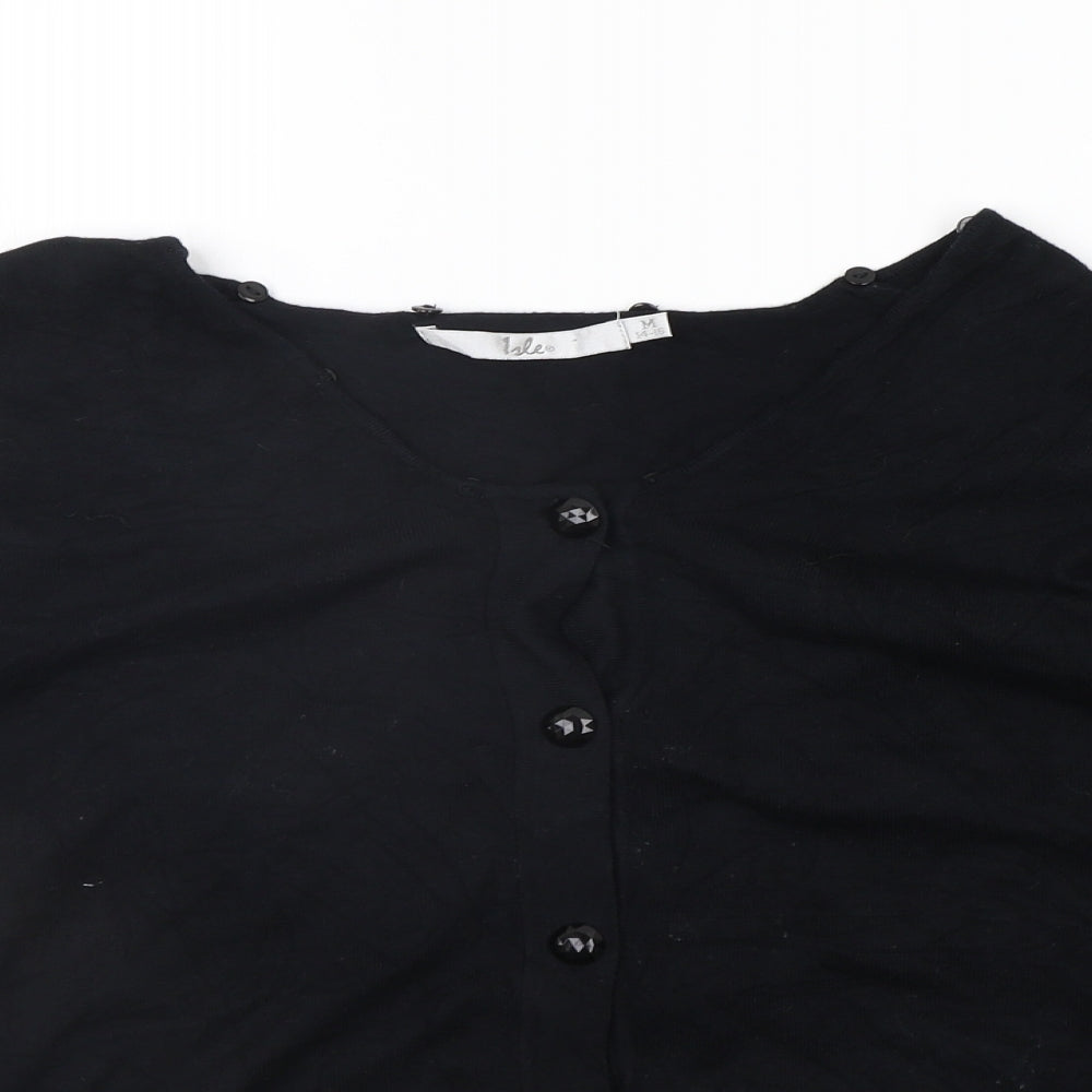 ble Womens Black   Cardigan Jumper Size M