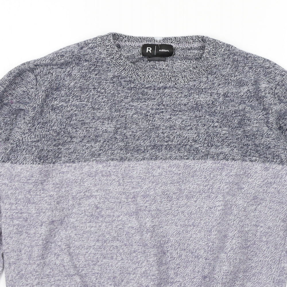 R Edition Womens Grey   Pullover Jumper Size S